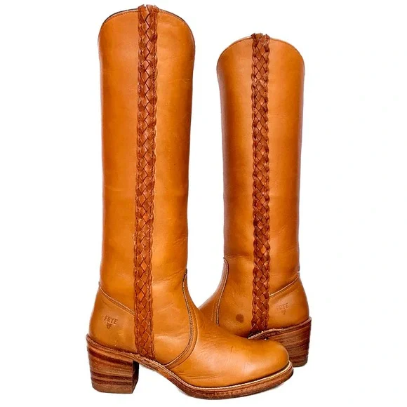 Brand New Oiled Brown Frye Boots with tags Women main image 2